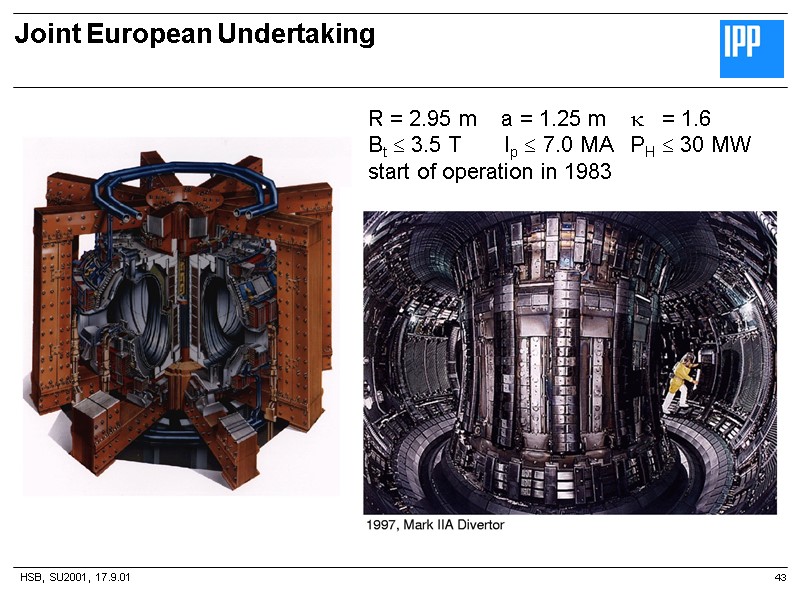 HSB, SU2001, 17.9.01 Joint European Undertaking 43  R = 2.95 m  